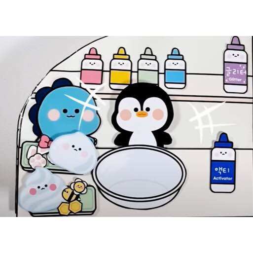 Squishy búp bê giấy Của Hàng Cream