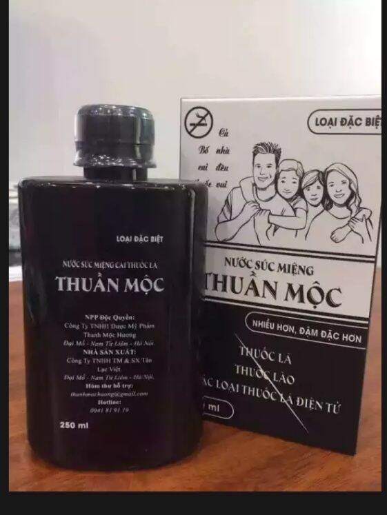[HCM]Nước Súc Miệng Thảo Dược cai thuoc lá Thuần Mộc - Thanh Mộc Hương(250ml)