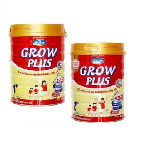 Sữa bột vnm grow plus đỏ lon thiếc 1+,2+ - 900g