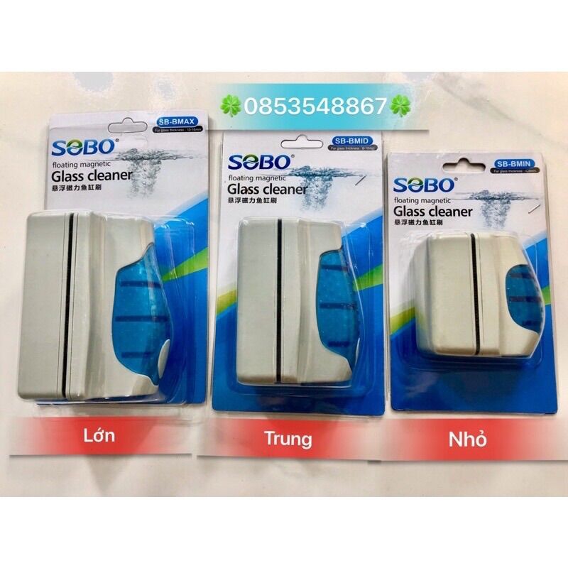Hít Nam Châm Chà Hồ Sobo - Dụng Cụ Vệ Sinh Bể Cá