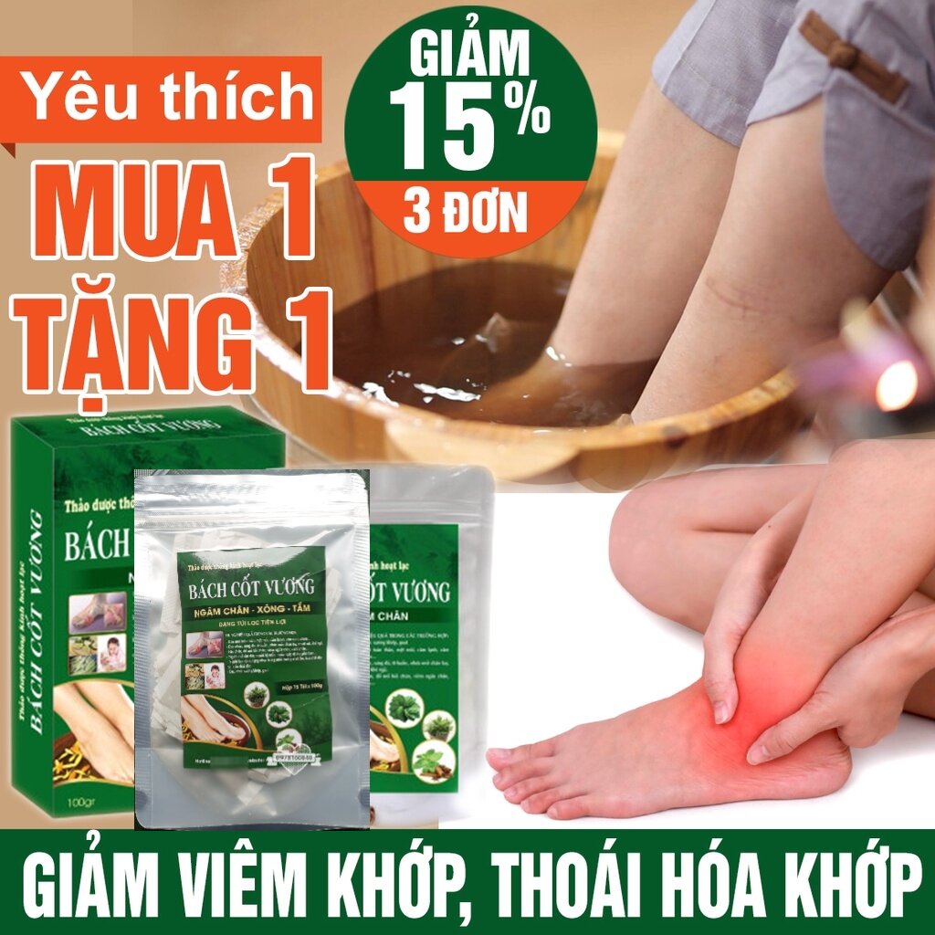 2 gói ngâm chân thảo dược xương khớp bách cốt vương