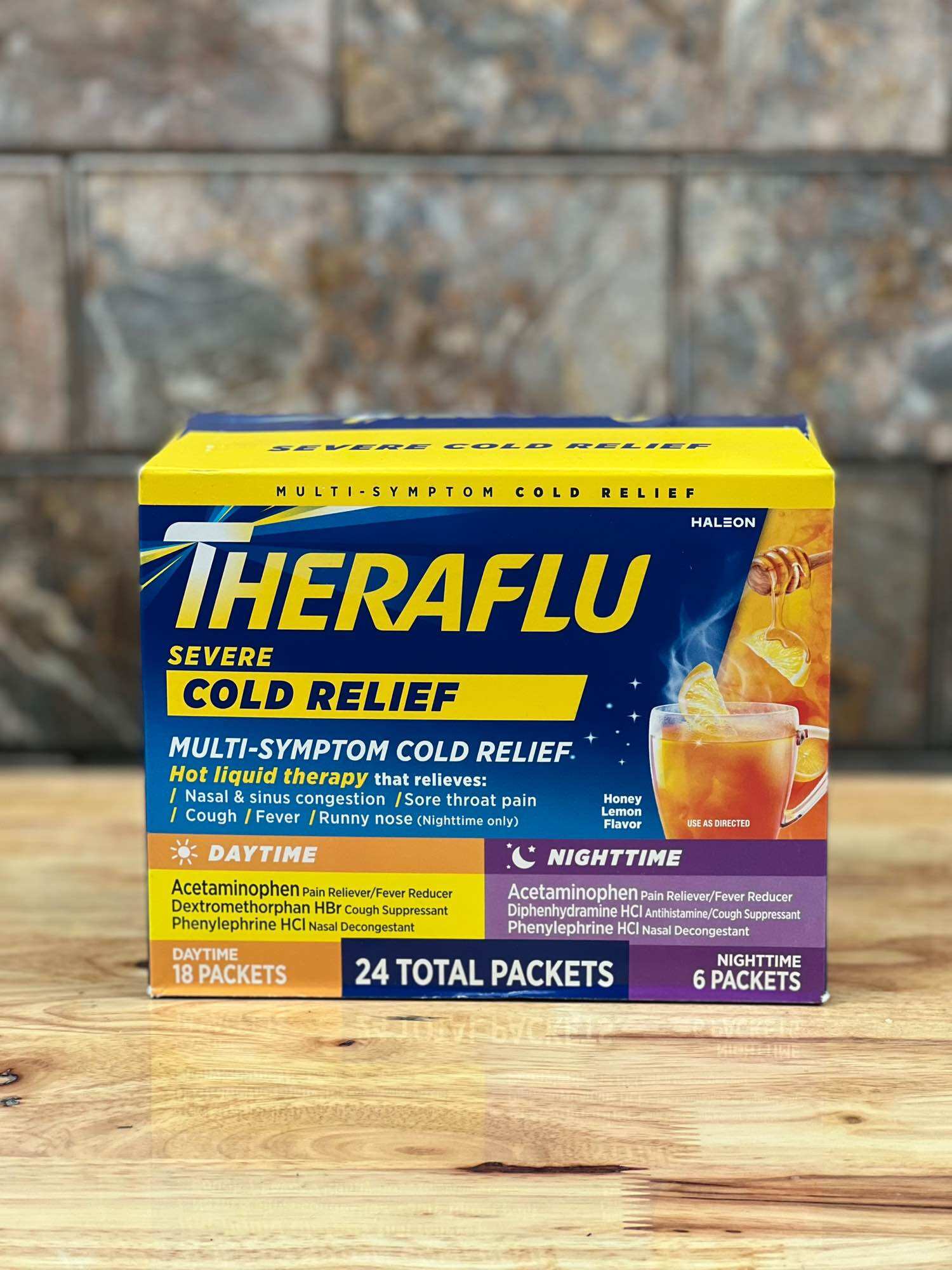 Theraflu Multi-Symptom + Nighttime Severe Cold & Cough 24 gói