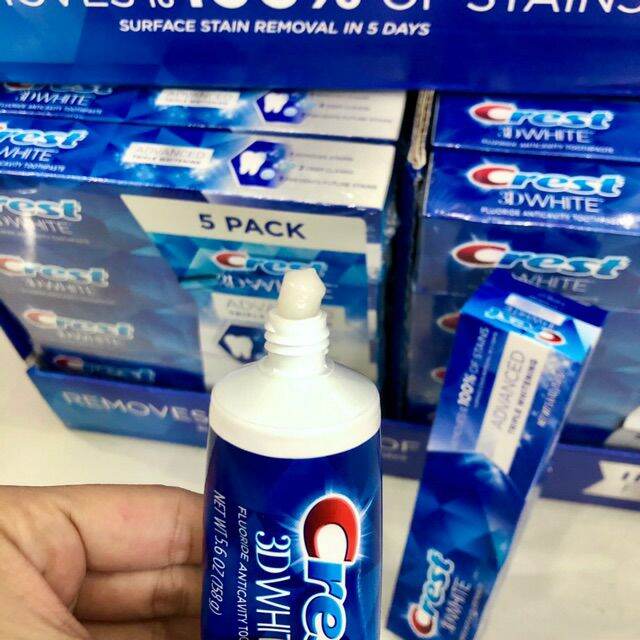 KEM ĐÁNH RĂNG CREST 3D WHITE ADVANCED của Mỹ 158Gr