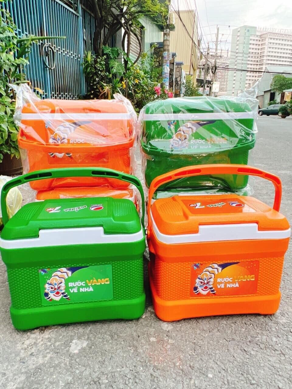 [Hàng dày chắc tay]Thùng đá 8 lít chắc tay nhựa tý liên
