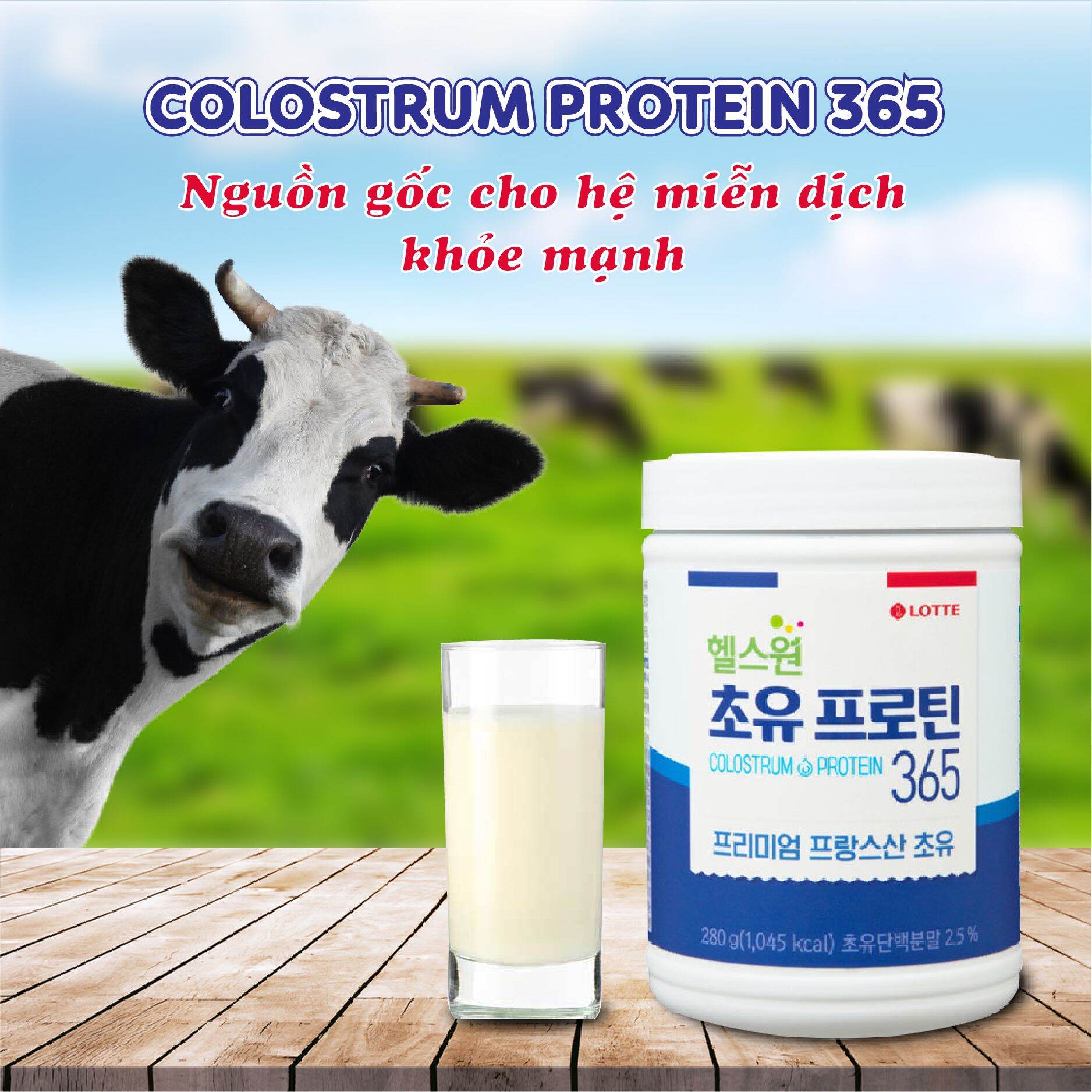 Sữa Non COLOSTRUM PROTEIN 365 - Nguồn gốc cho hệ miễn dịch khỏe mạnh