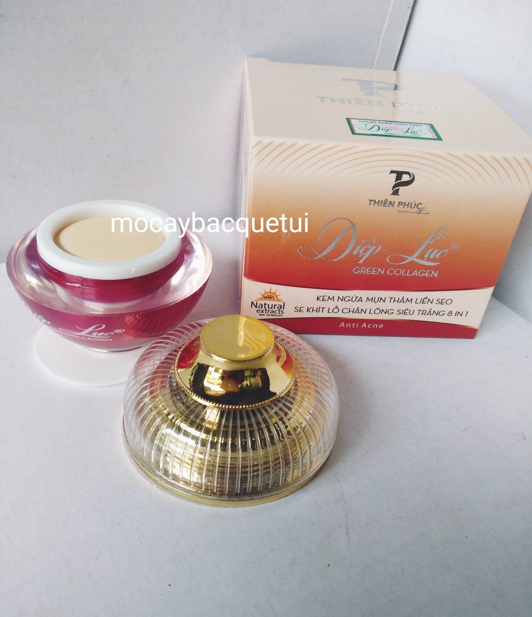 Kem Diệp Lục Green Collagen mụn thâm liền sẹo trắng da 8g