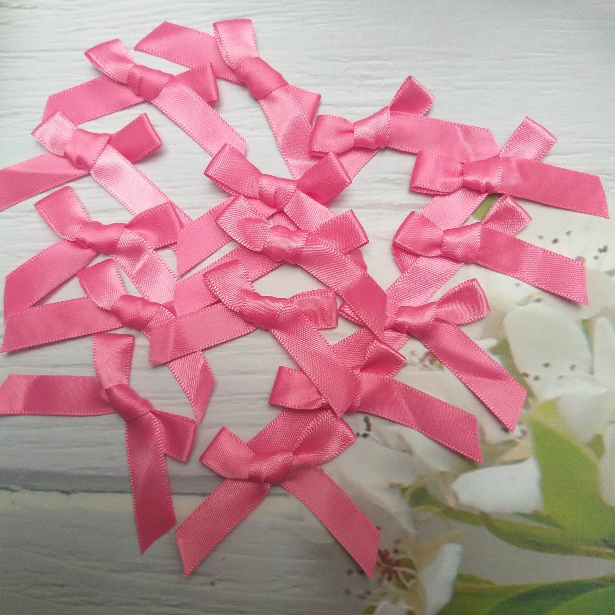(50 NƠ )NƠ  LỤA TRANG TRÍ THỦ CÔNG,CÓ 8 MÀU, BẢN RỘNG 1CM.