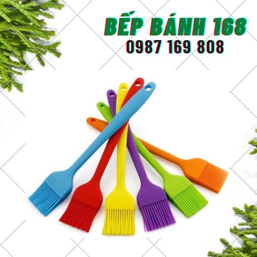 Cọ chổi silicon cán đúc 21cm