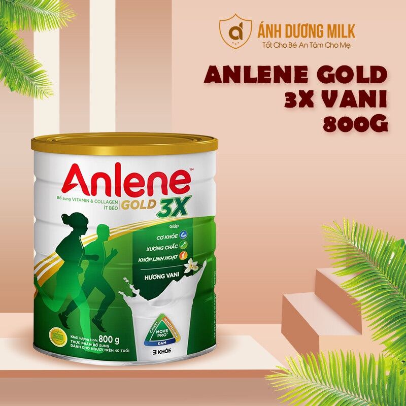 Sữa Anlene Gold 3X Vani 800g