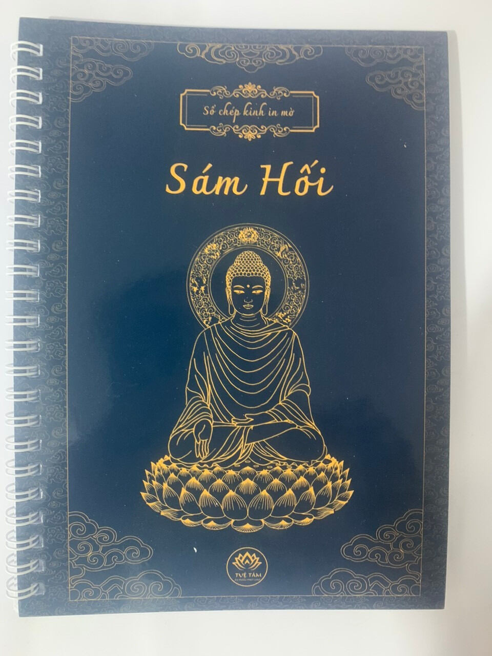 Vở chép kinh Sám Hối in mờ