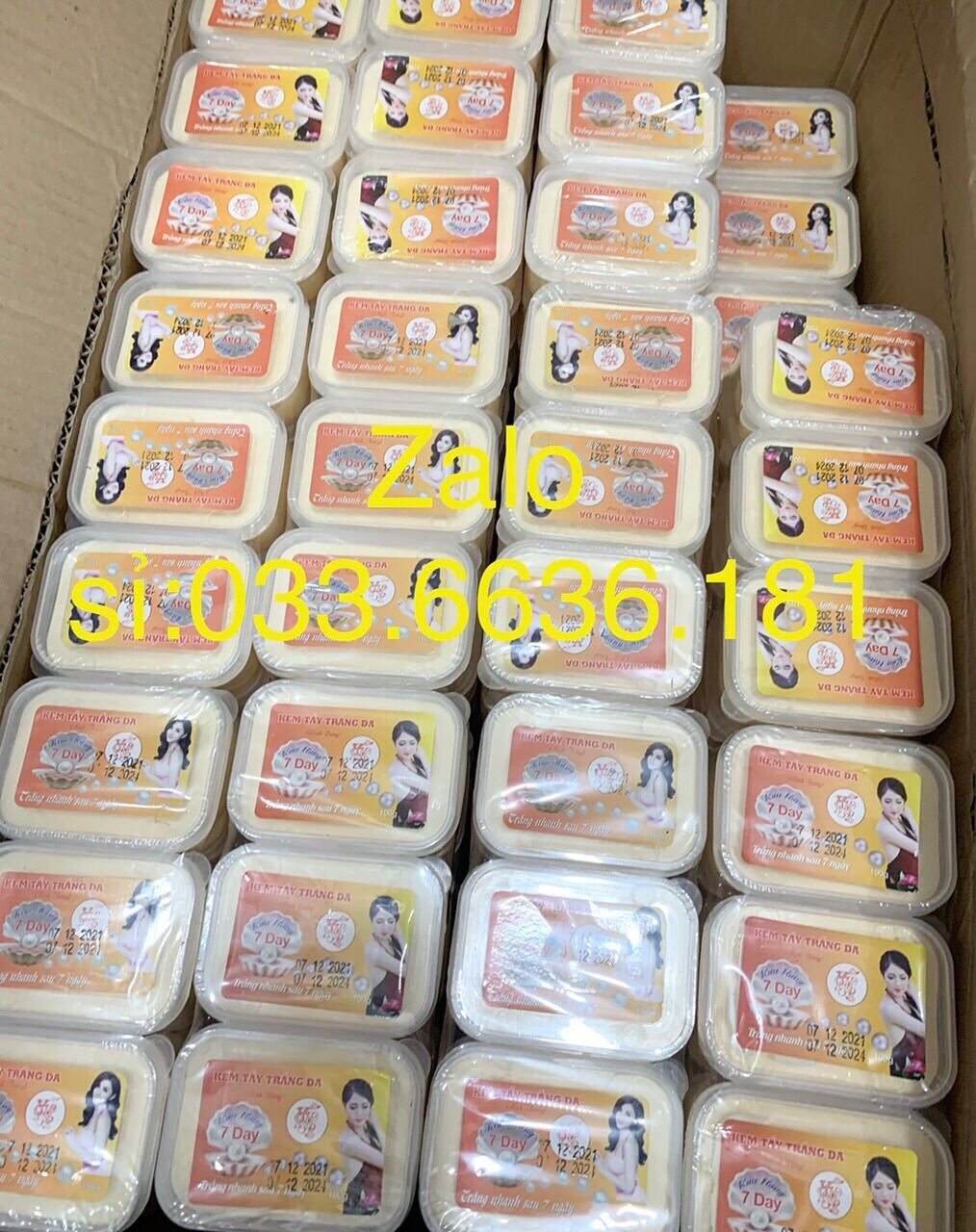 [HCM] lẻ kem 7 day tẩy trắng da body