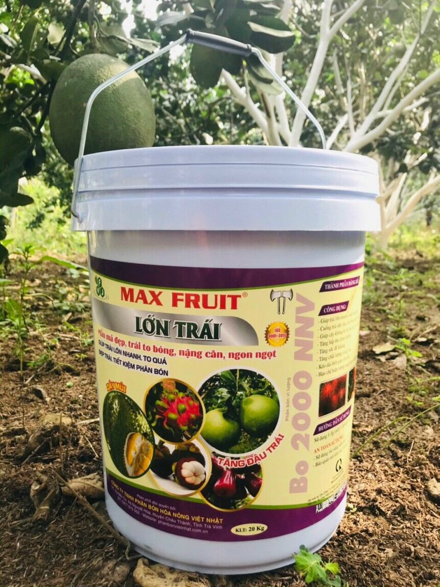 Phân bón max fruit lớn trái - xô 20kg. tặng kèm 1 gói humic cao cấp