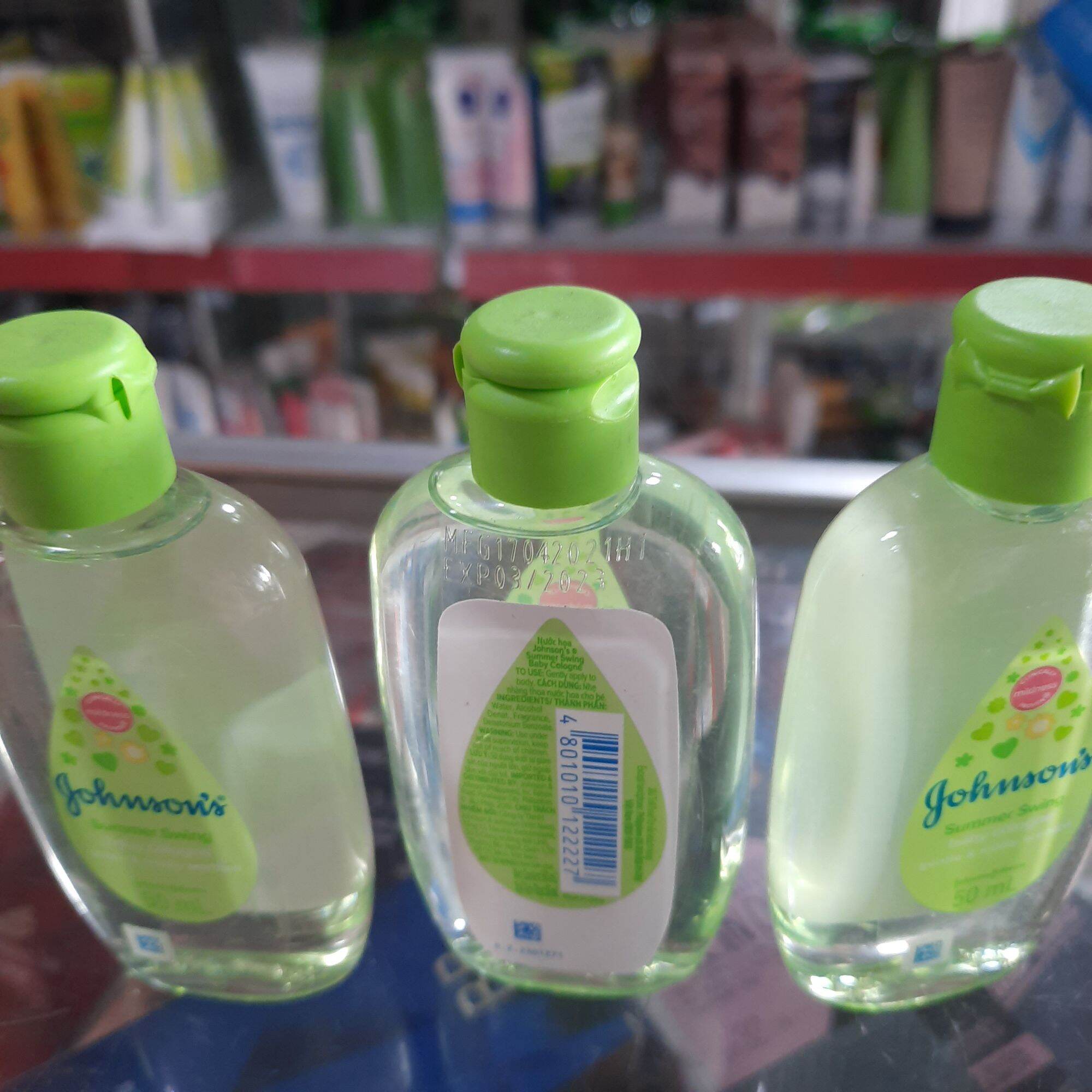 nước hoa gohnson"s màu xanh lá 50ml