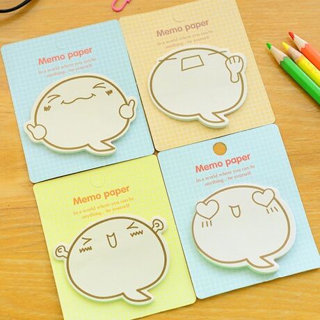 Giấy nhớ note hoạt hình cute biểu cảm dễ thương