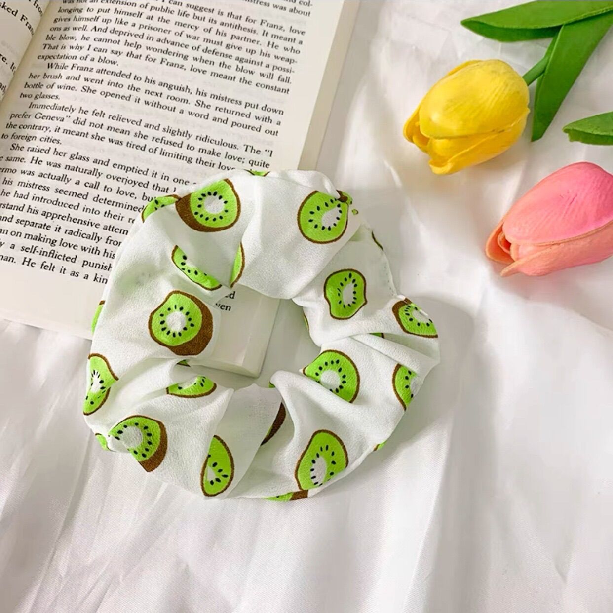 Dây Buộc Tóc, Cột tóc Scrunchies Co Giãn Thời Trang Nhiều Màu