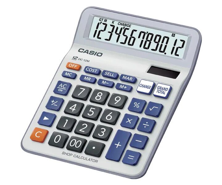 Máy tính dành cho shop casio dc-12m chính hãng