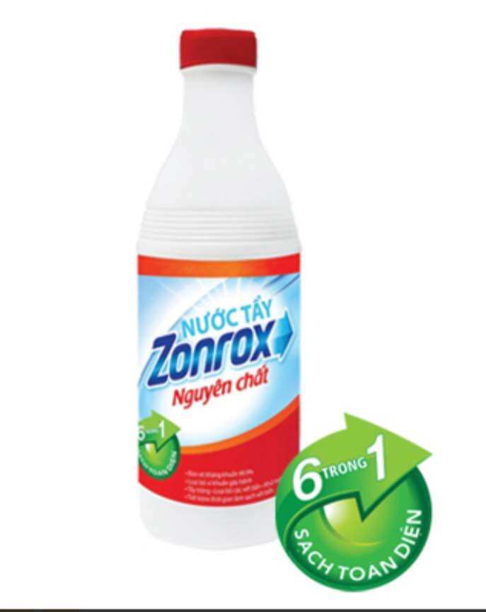 Nước Tẩy Trắng Quần Áo ZONROX 500ml