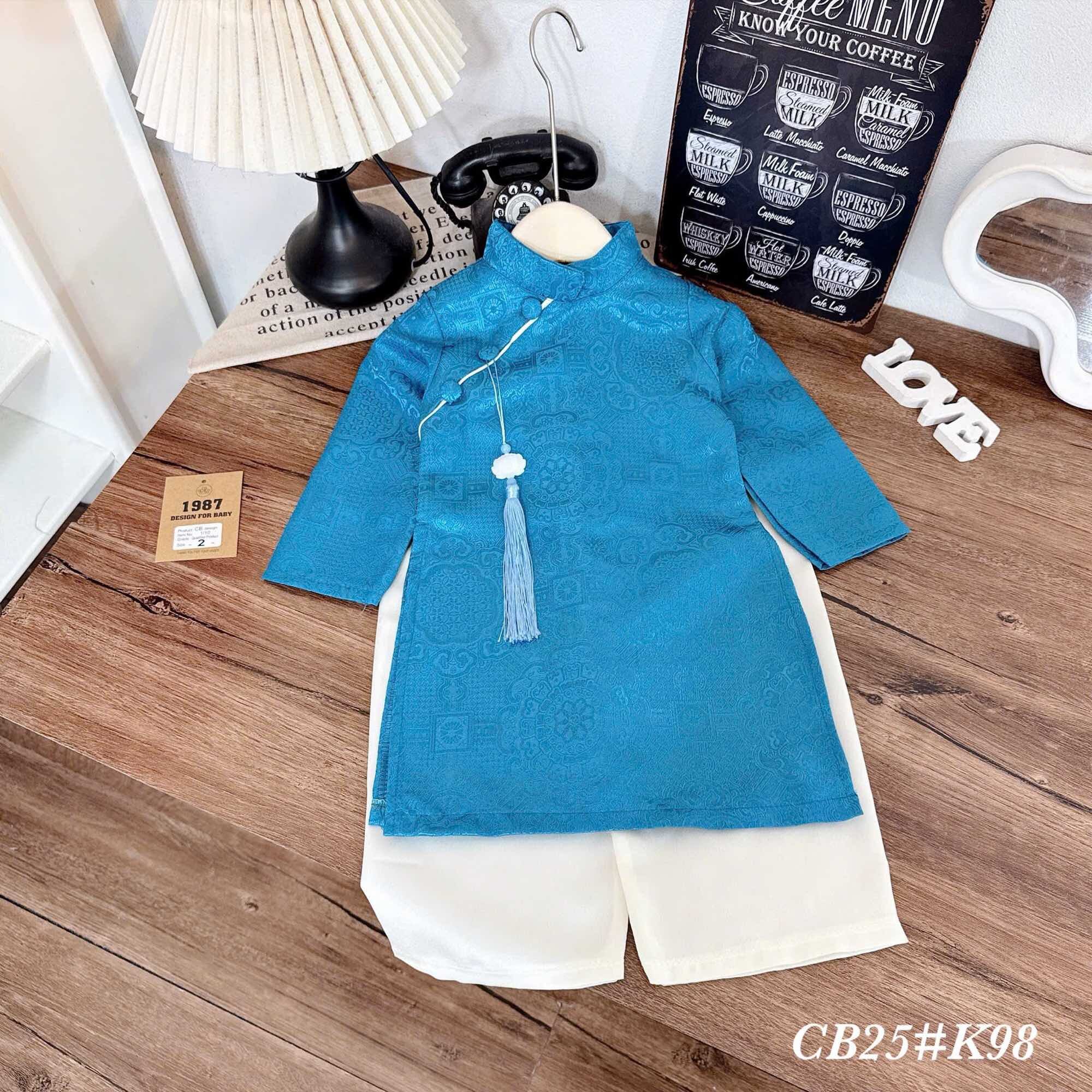 Modernized Ao Dai for Boys to Wear for Holidays and Photoshoots in 3 Colors - 2