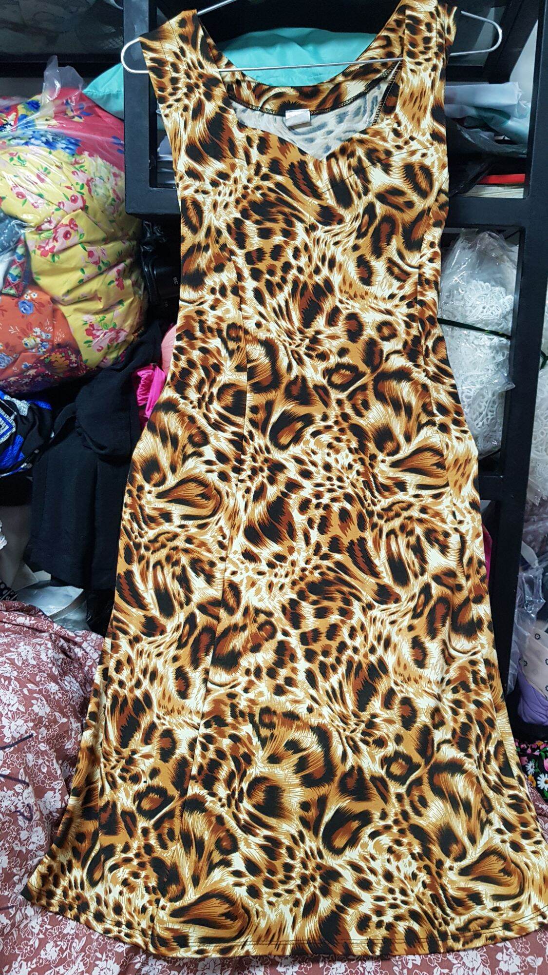 Đầm thun nhà may có túi 2 bên mẫu 3 eo 84cm dài váy 95cm