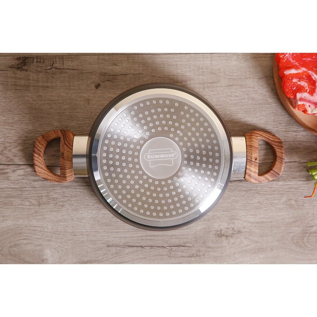 Bộ 3 nồi Ceramic Đáy Từ SUNHOUSE SHG2003