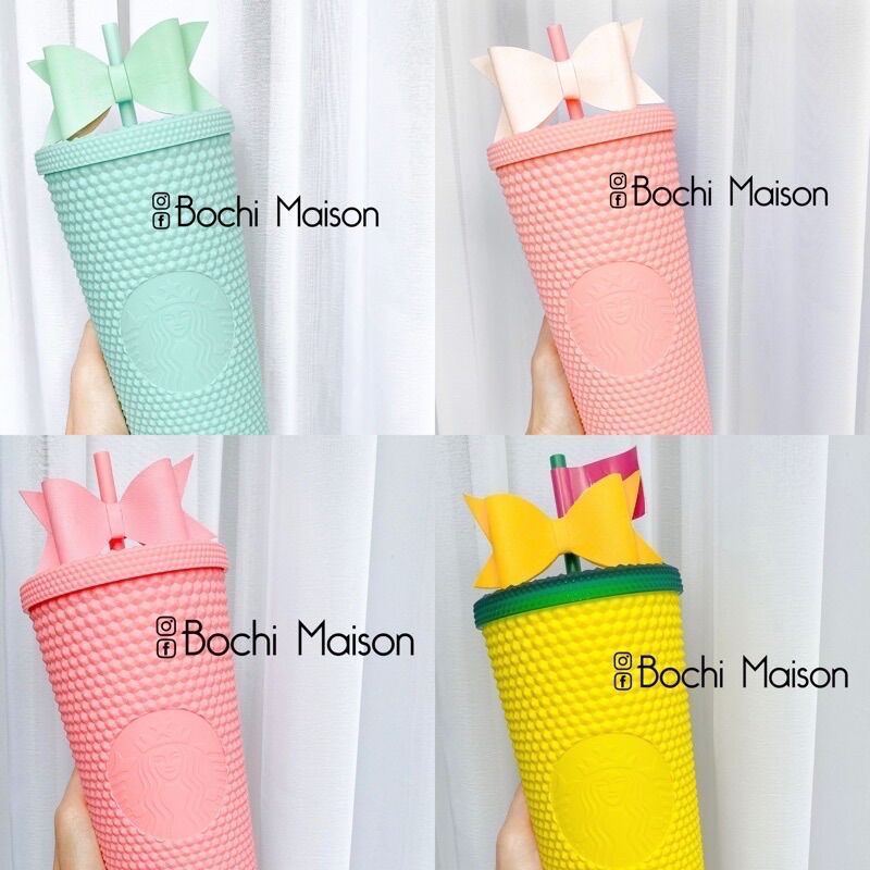 Starbucks bow topper nơ ống hút 🎀🎀🎀