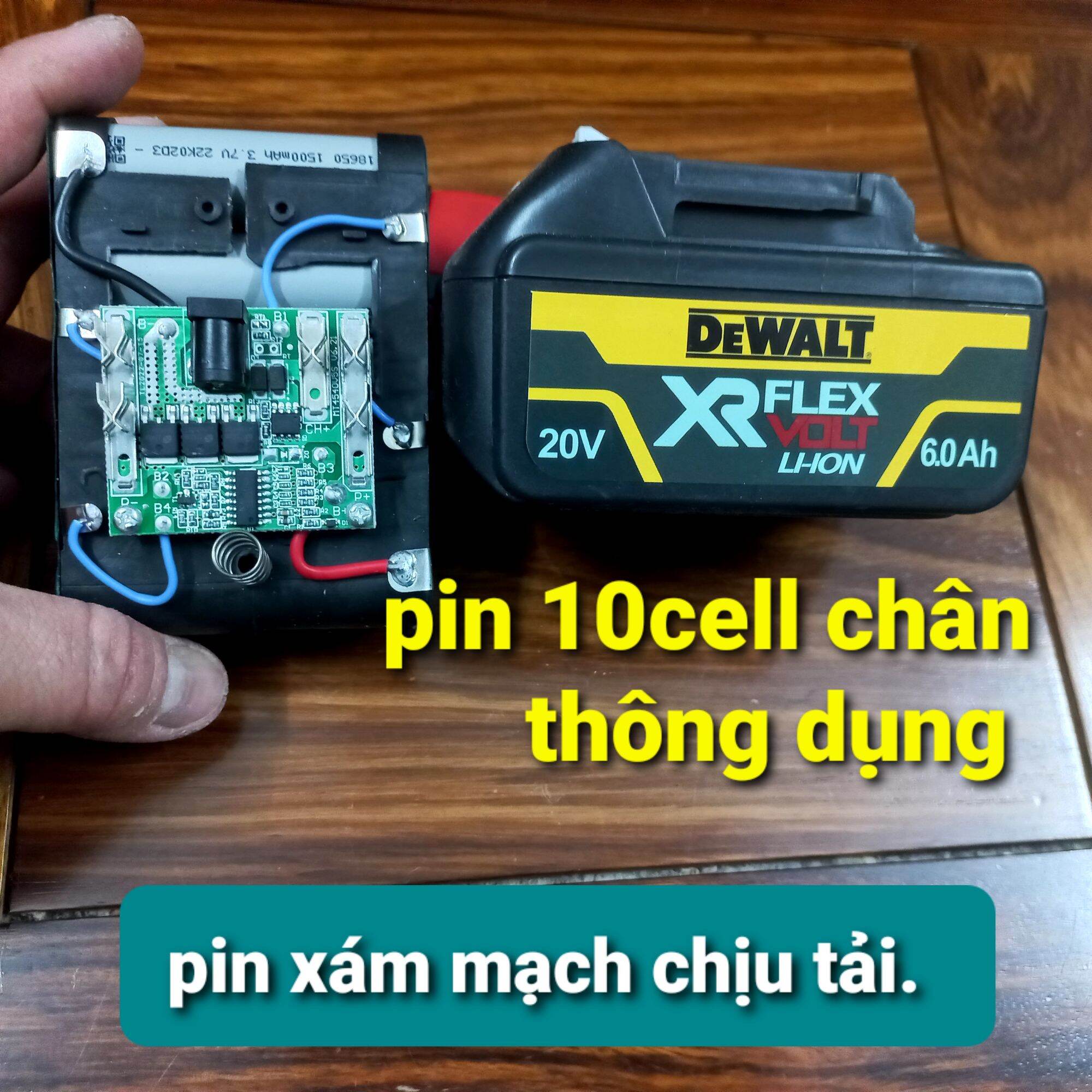 Pin máy khoan dewalt , makita, hitachi, ken