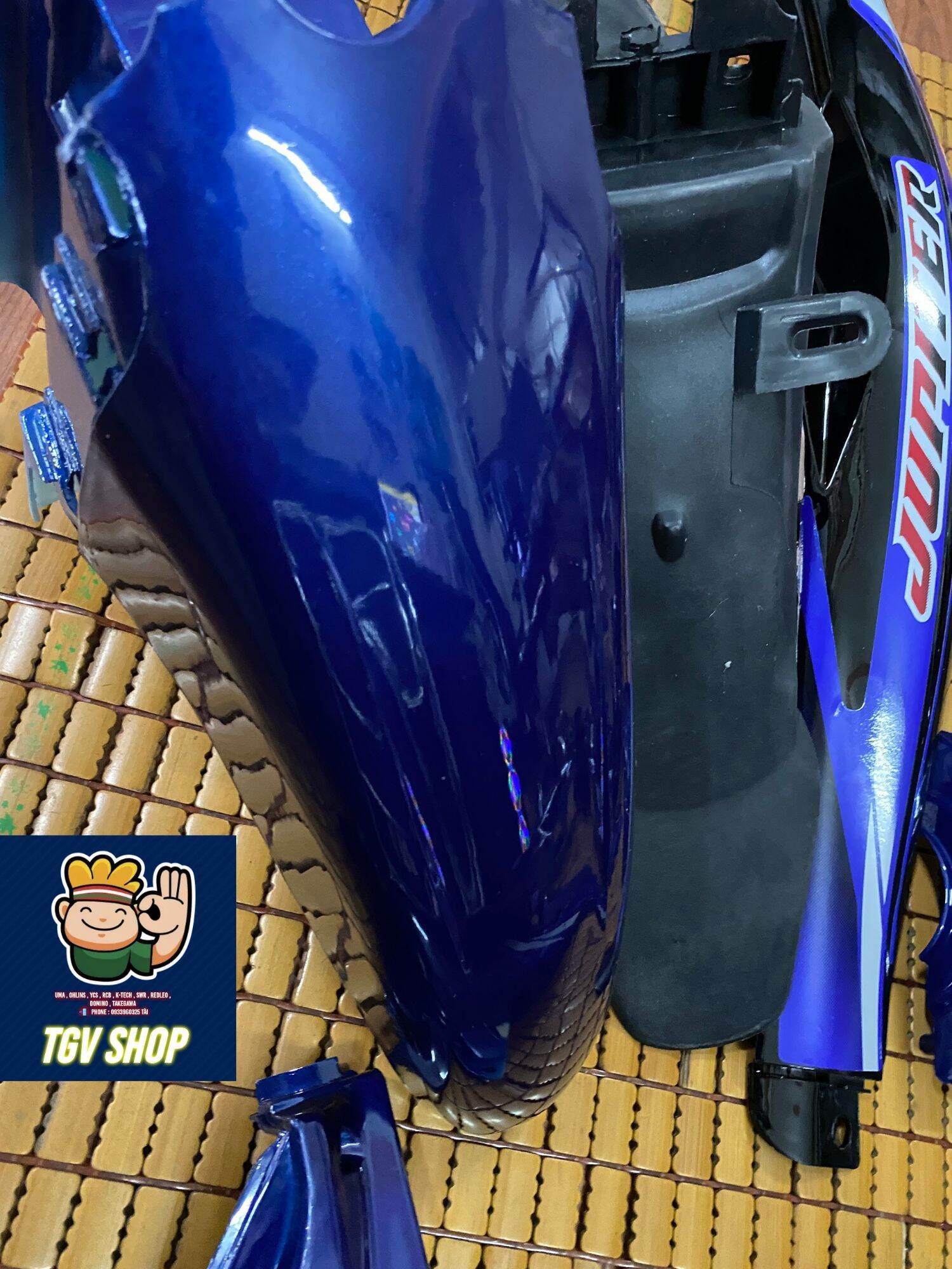 Dàn áo ABS loại 1 jupiter MX xanh GP đen