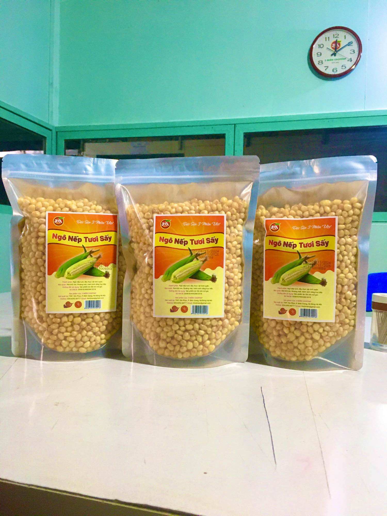 Ngô nếp non tươi sấy giòn 450g