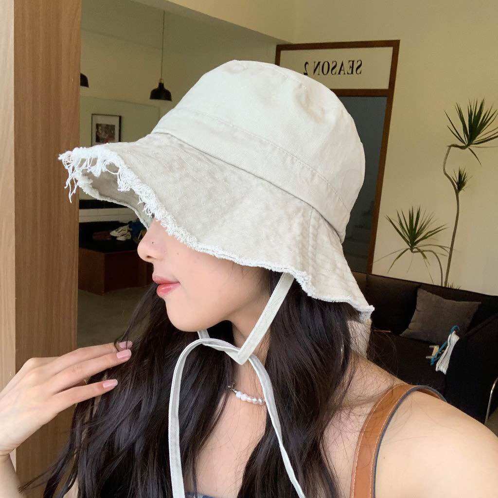 Mũ Vành Tua Rua Có Dây Dễ Thương Thời Trang