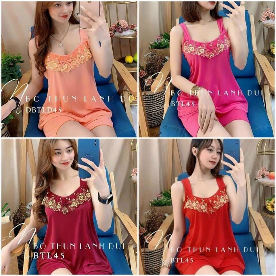 Combo 4 bộ đùi thun lạnh dây bản to phối ren