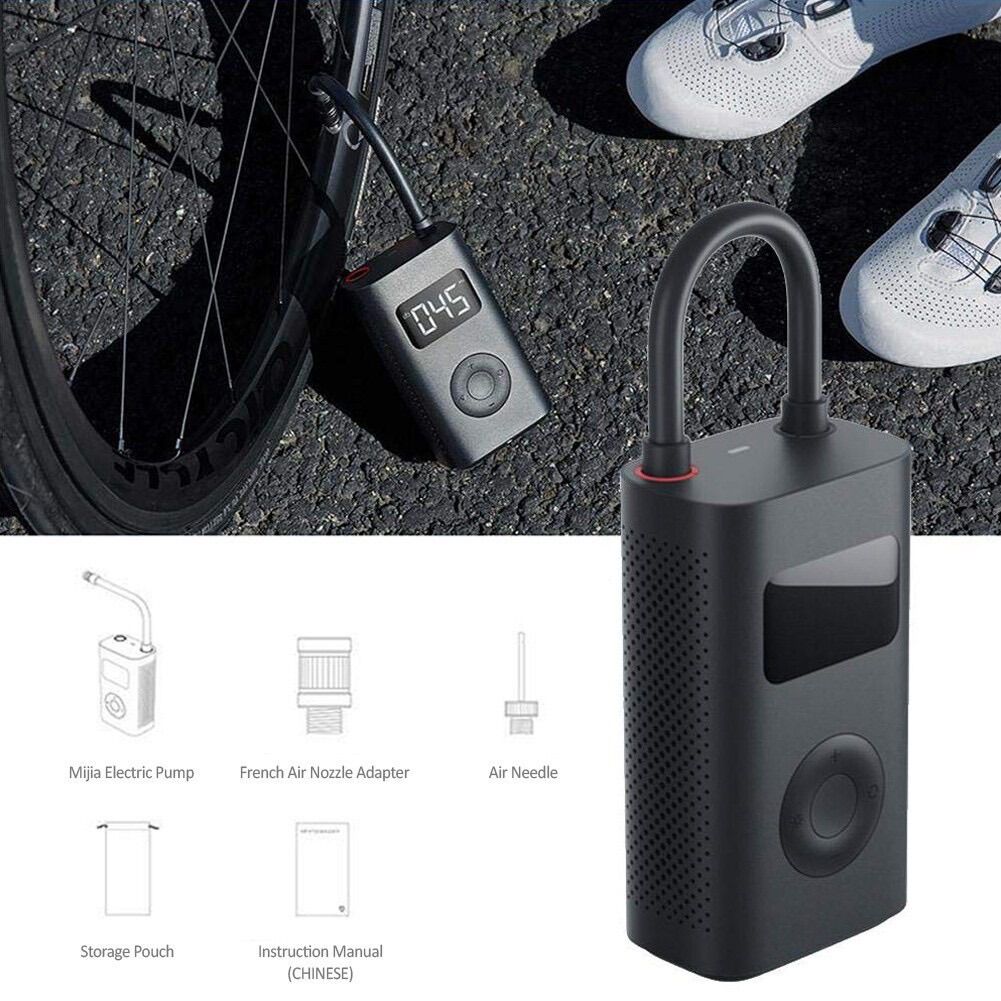 [Sale, Freeship, MI Official] Bơm cầm tay đa năng Xiaomi Mijia 1S,  Bơm xe hơi, xe máy, bơm bóng, cổng sạc type C- Hàng chính Hãng