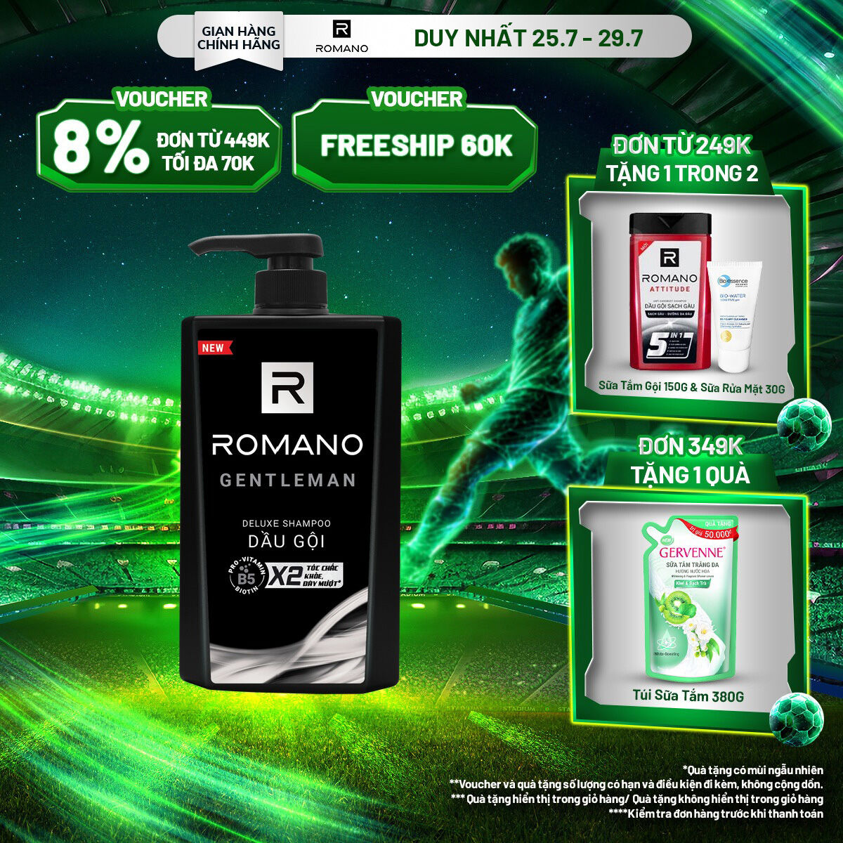Sữa tắm hương nước hoa Romano Gentleman 650g