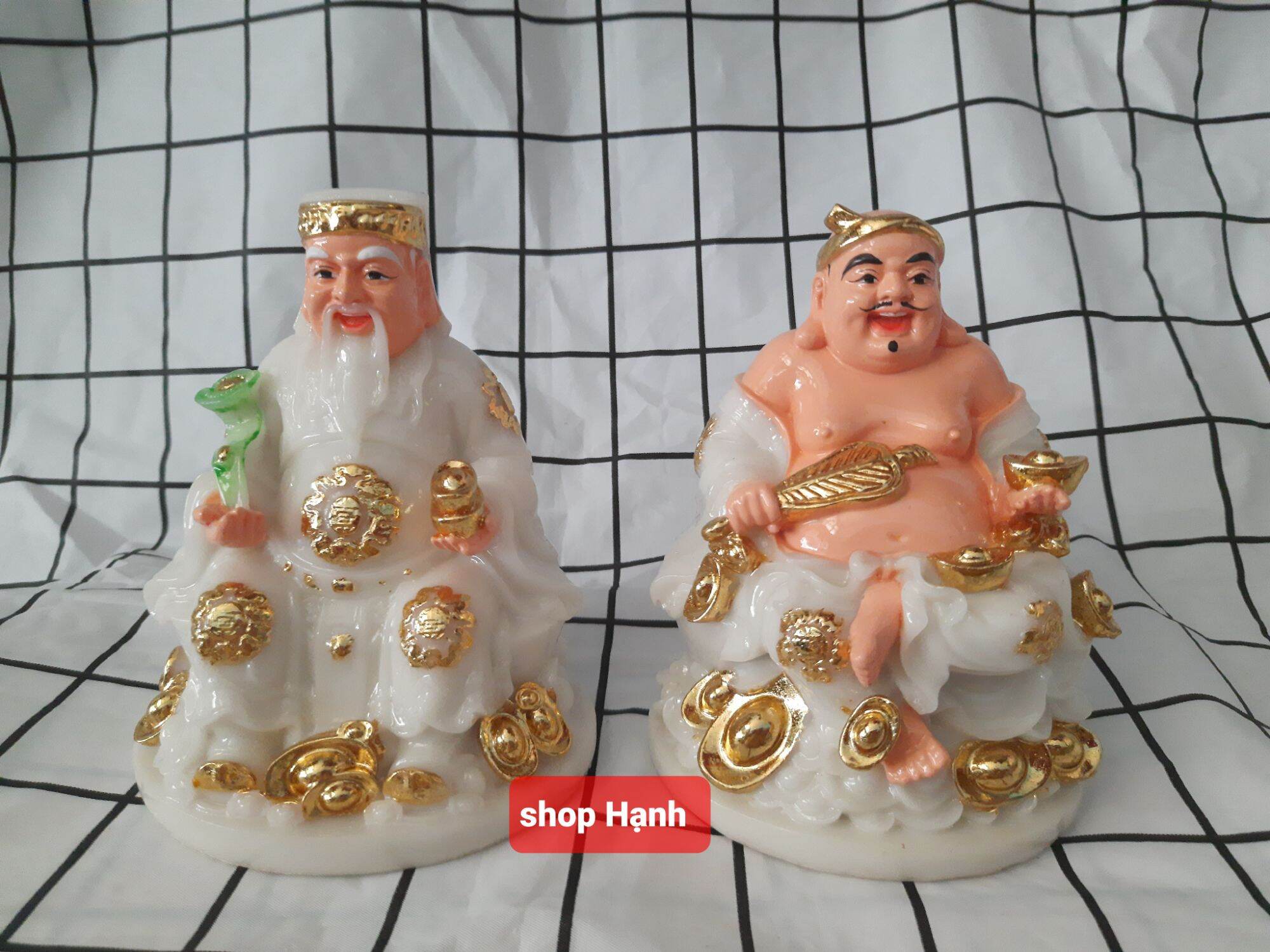 Ông Địa Thần Tài đá trắng Việt Nam