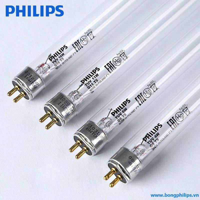 Bóng đèn UV 6W Philips cho máy lọc nước (2 chân 2 đầu)