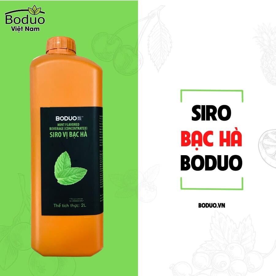 Siro bạc hà Boduo chai 2L(2,5kg)