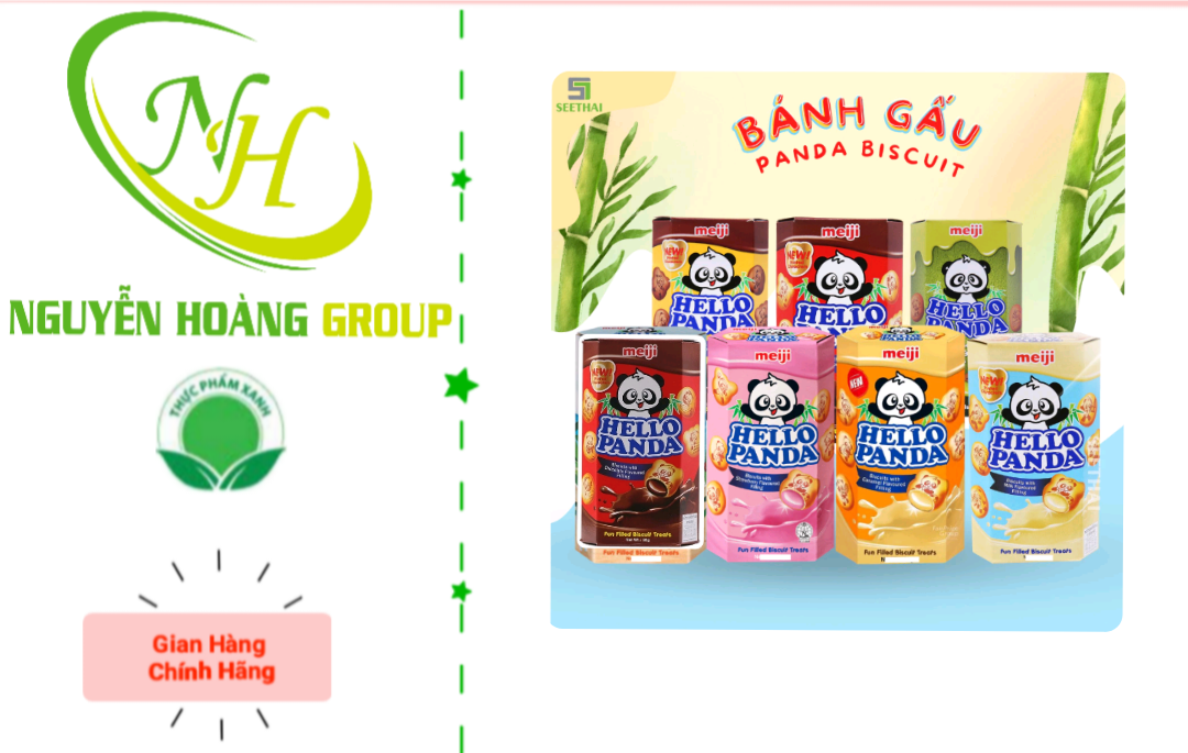 Bánh  Gấu Hello Panda Socola Meiji 50g