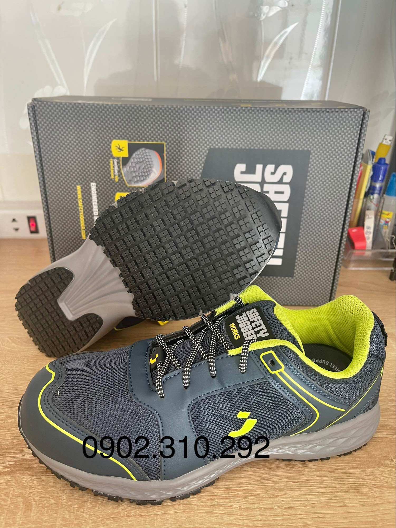 Giày bảo hộ lao động nam đẹp siêu nhẹ Jogger Balto S1 thời trang dáng thể thao cao cấp thoáng khí - mũi sắt chống trơn trượt - chống dập ngón - đi làm công trường, công trình, cơ khí, kỹ thuật