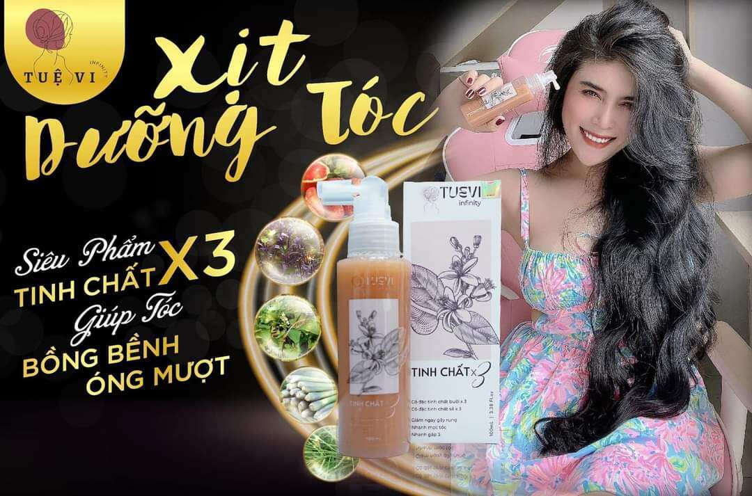 xịt kích tóc tuệ vi X3 mẩu mới