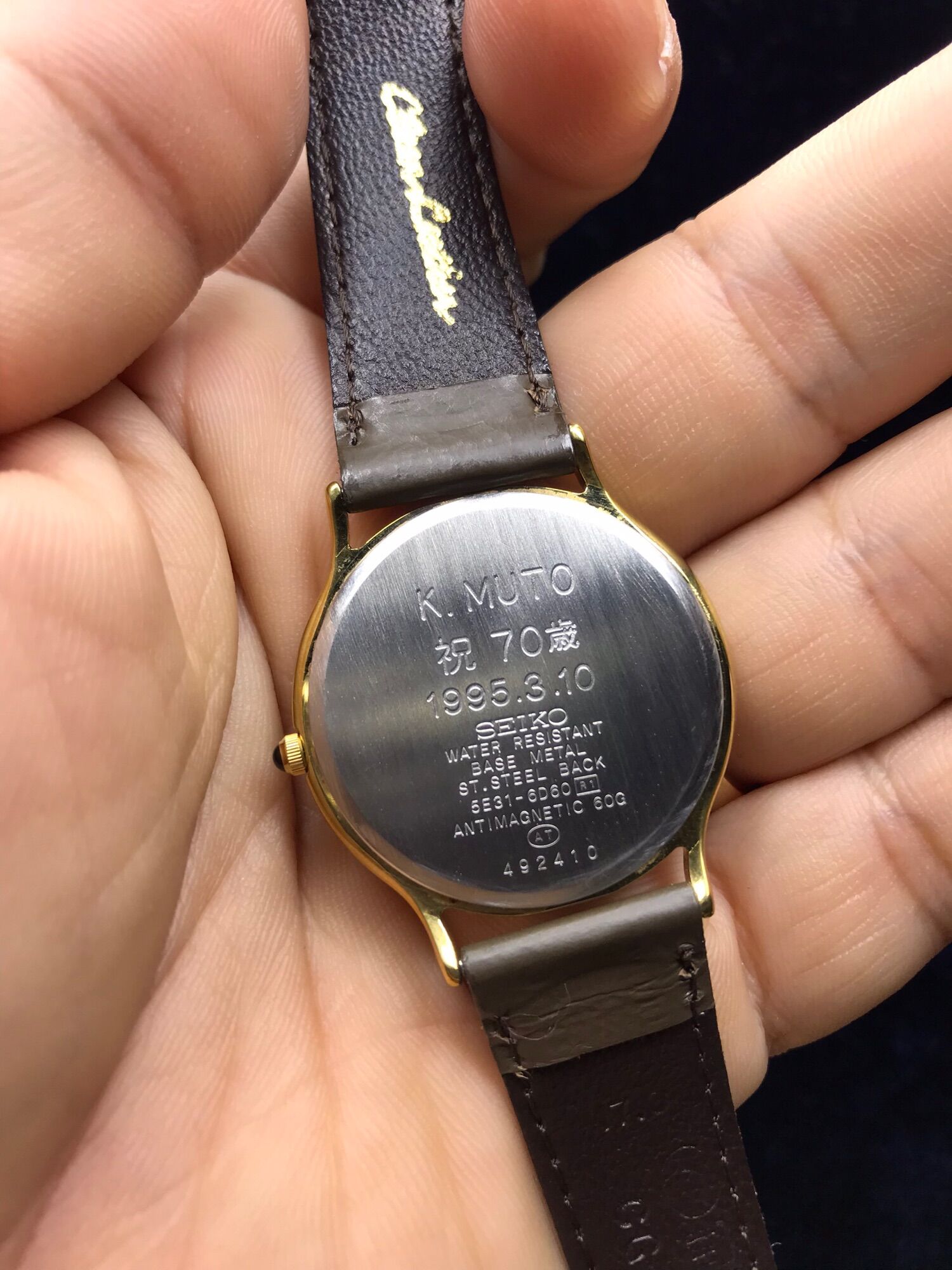 💝Đồng hồ Si Nữ hiệu SeiKo Dolce mặt mỏng. Nhật🎌
