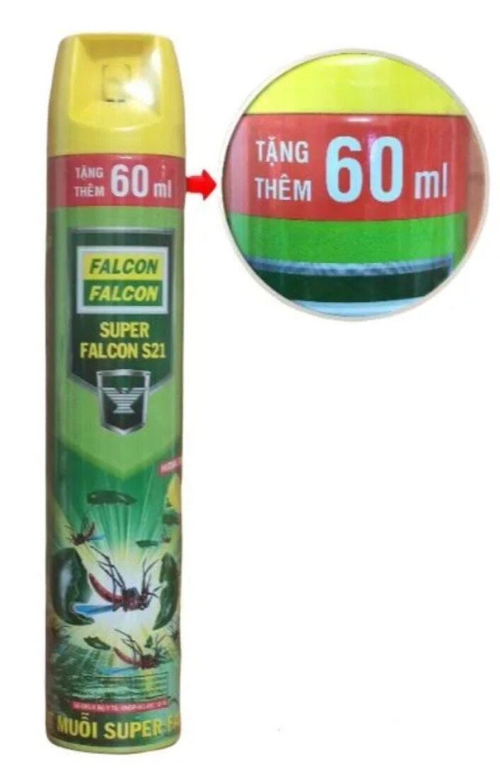 Chai xịt muỗi falcon super s21 660 ml