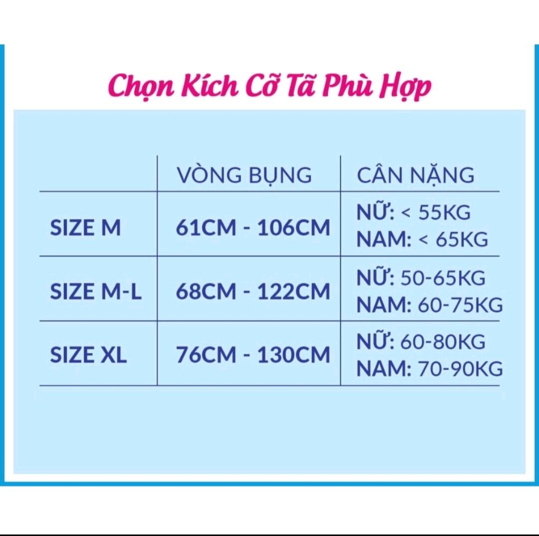 set 3 miếng Tả Dán Caryn siêu thấm size M siêu thấm cho mẹ sau sinh