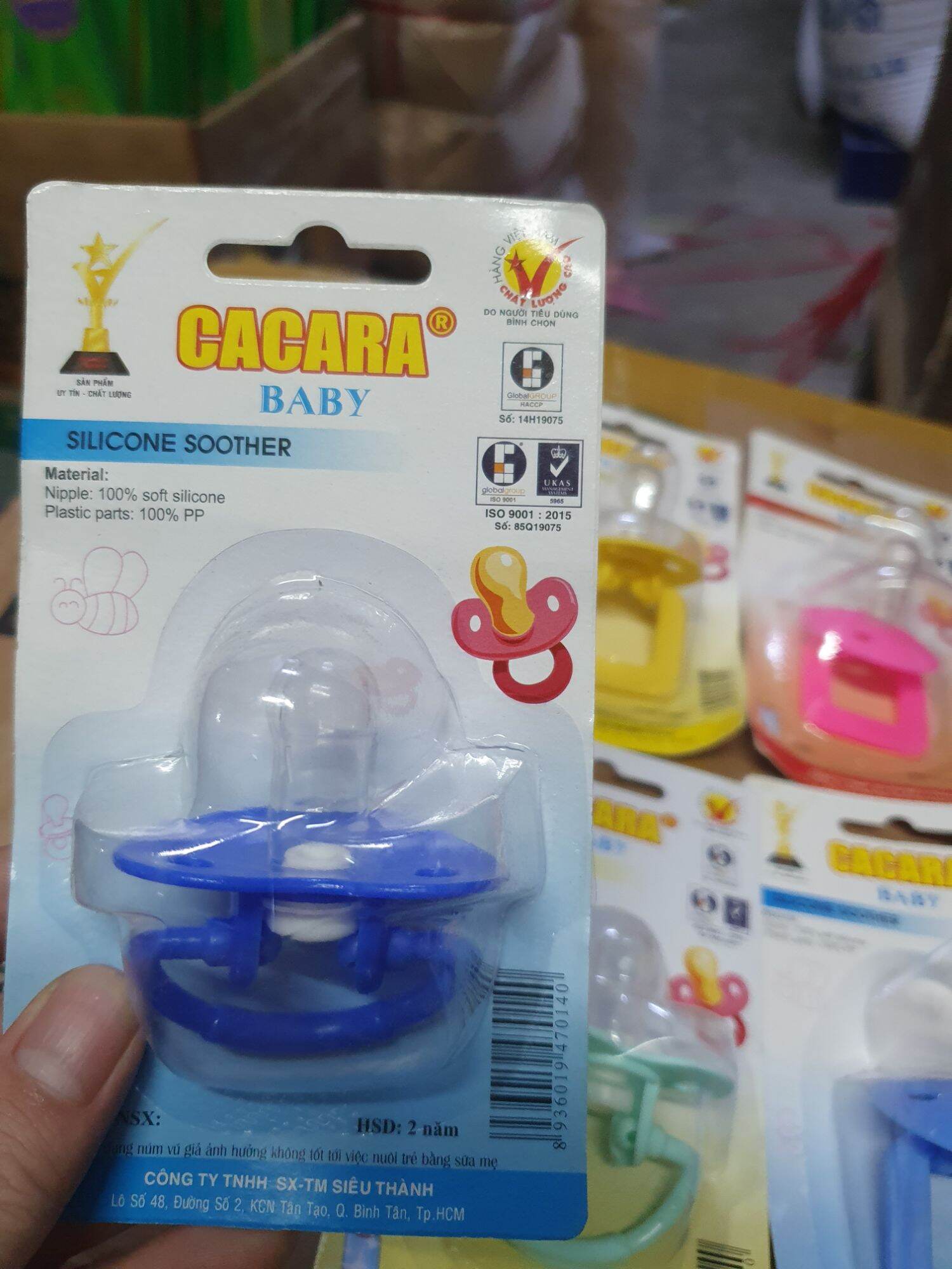 Ty ngậm CACARA Baby cho bé