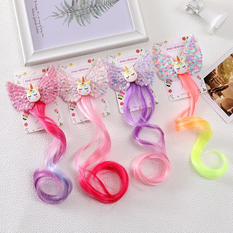 Kẹp Pony cánh kimsa, kẹp tóc giả