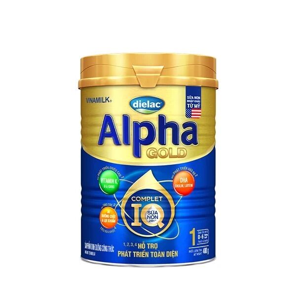 Sữa bột alpha iq gold số 1 800g - mẫu mới date mới