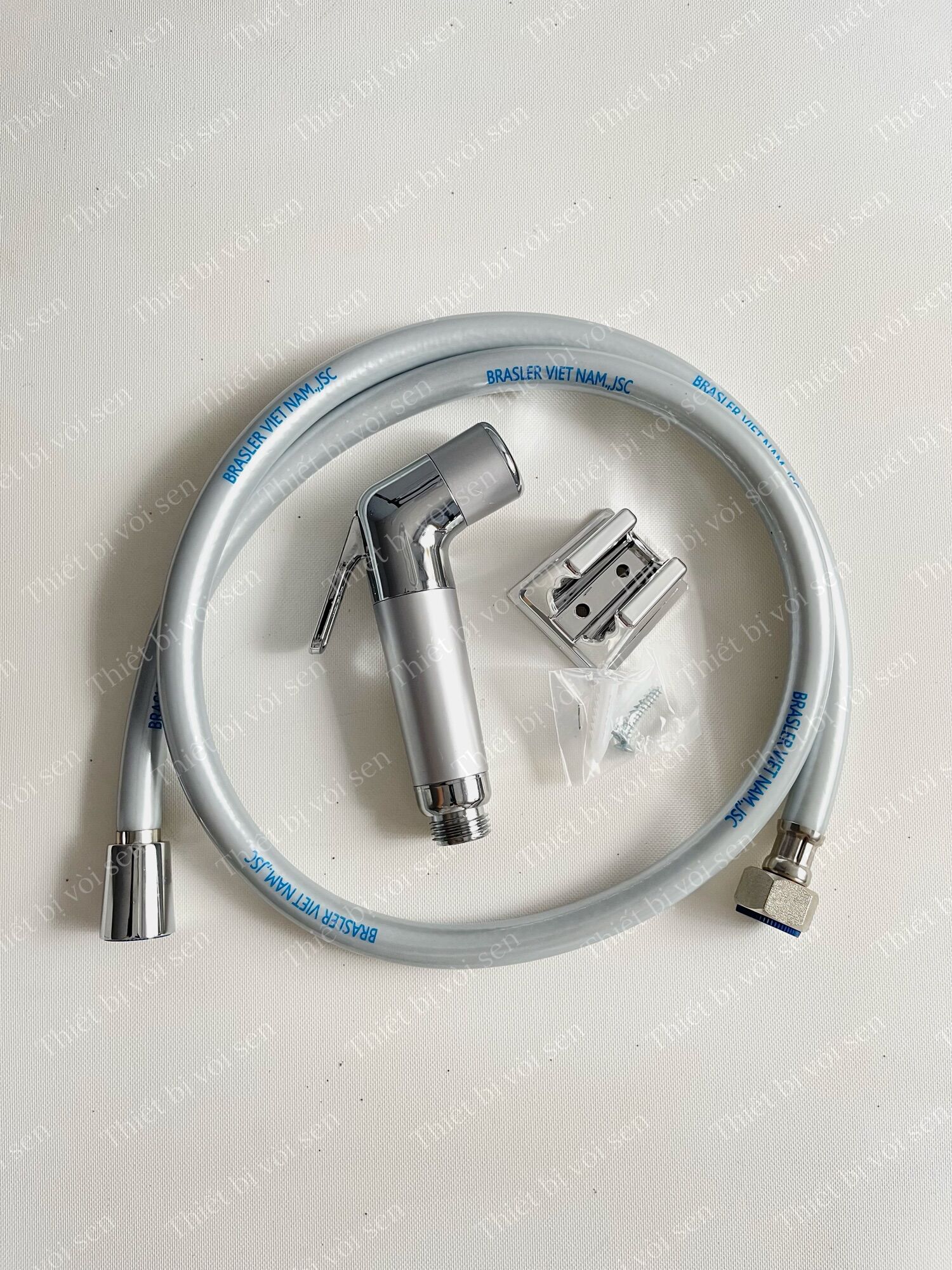 COMBO Vòi vệ sinh , bộ vòi xịt vệ sinh cao cấp , dây nhựa bền bỉ, vòi xịt tăng áp