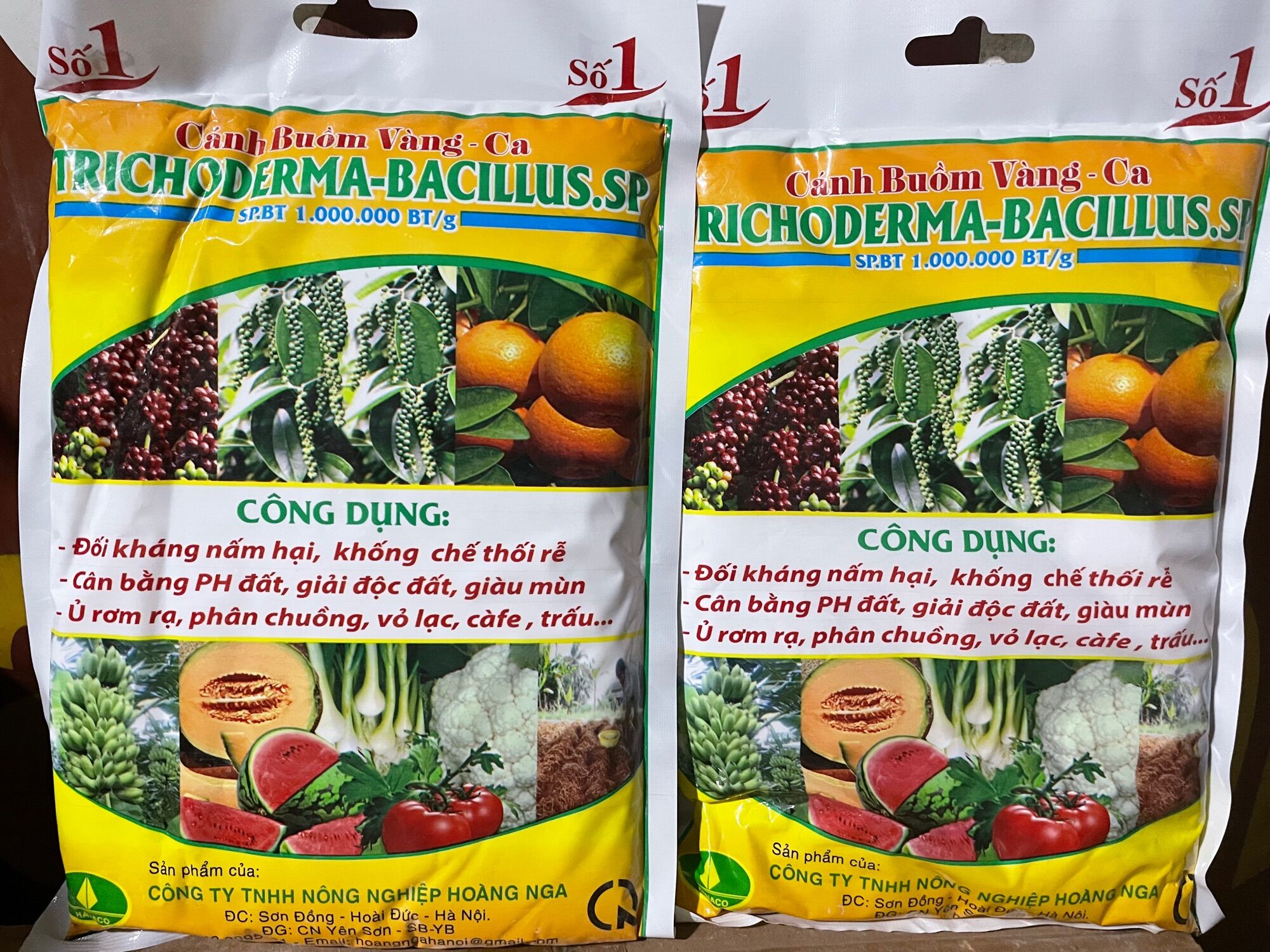 Nấm Đối Kháng Trichoderma bacillus chế phẩm vi sinh ủ phân chuồng, rác hữu cơ thành phân bón, ngừa thối rễ; héo xanh; giải ngộ độc đất