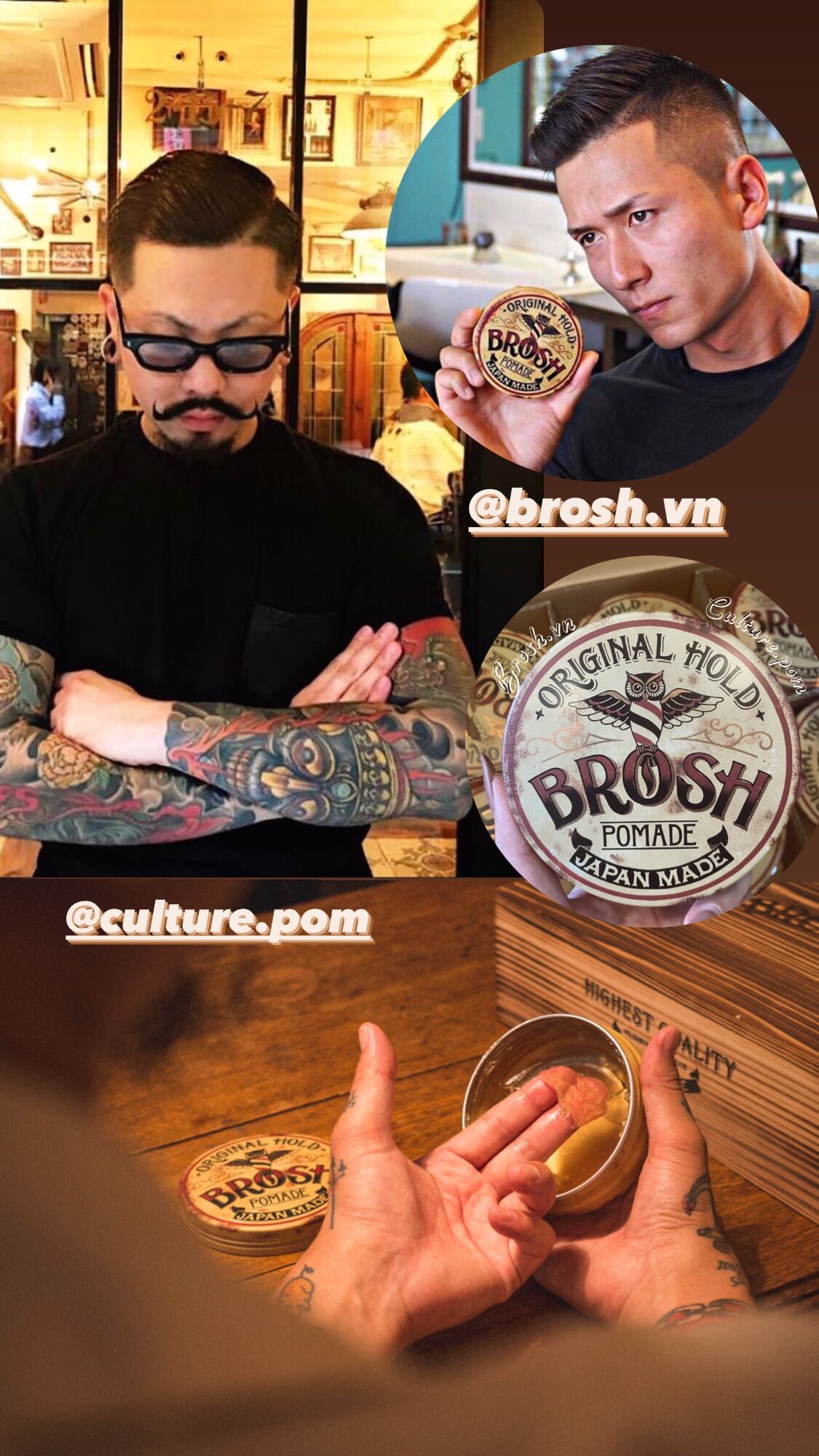 BROSH CHÍNH HÃNG ⎮ SÁP VUỐT TÓC Brosh Original