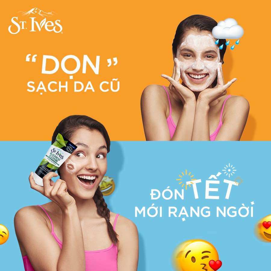 Sữa rửa mặt tẩy tế bào da chết St.Ives 170g
