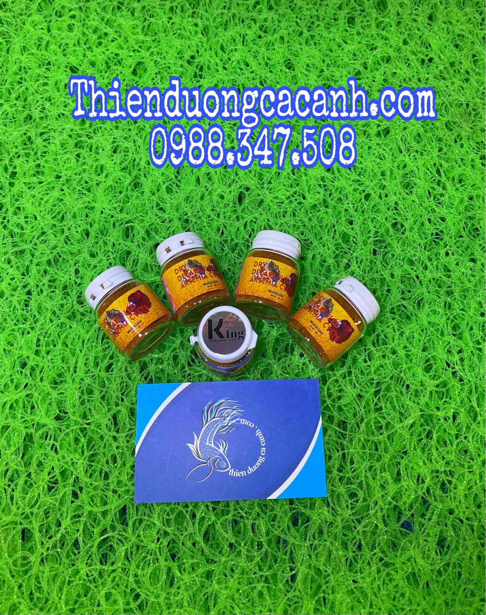 Artemia Bột Sấy Khô KING - Thức Ăn Cho Cá Con Cá Nhỏ Ăn Ngay Không Cần Ấp (Hủ 10gram)