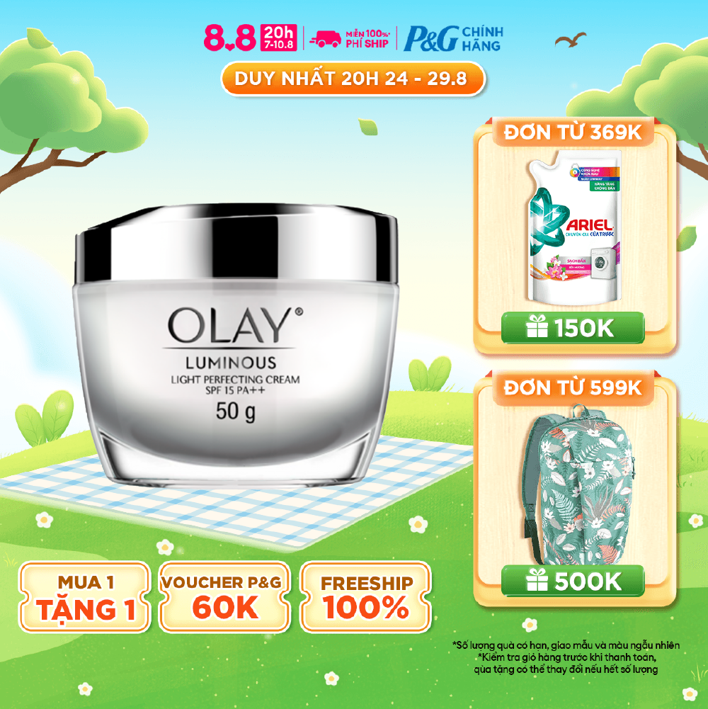 Kem dưỡng ẩm ban ngày sáng da ngăn tia uv spf15 pa++ olay luminous 50g